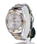 Rolex Datejust 41 Gold 126333 Silver Index Oyster Bracelet Two Tone Watch