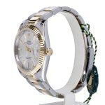 Rolex Datejust 41 Gold 126333 Silver Index Oyster Bracelet Two Tone Watch