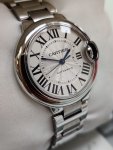 Cartier Ballon Bleu 33mm Stainless Steel Ladies Wrist Watch