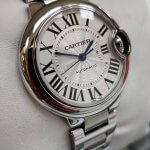 Cartier Ballon Bleu 33mm Stainless Steel Ladies Wrist Watch