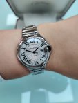 Cartier Ballon Bleu 33mm Stainless Steel Ladies Wrist Watch