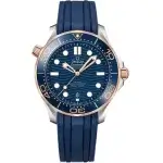Omega seamaster blue rubber strap 300M Co‑Axial Master Chronometer 42 Mm Automatic Men’s Watch