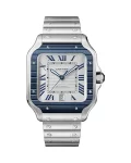 Cartier watch 100XL | 40MM Cartier Santos - Blue Bezel Men’s Watch WSSA0047