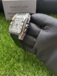 Cartier Santos 100XL Chronograph Large White Dial Leather Belt Men’s Watch