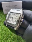 Cartier Santos 100XL Chronograph Large White Dial Leather Belt Men’s Watch