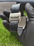 Cartier Santos 100XL Chronograph Large White Dial Leather Belt Men’s Watch