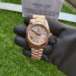 Rolex Day-Date 40 Everose Gold White Roman Dial President Bracelet Men’s Watch