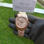 Rolex Day-Date 40 Everose Gold White Roman Dial President Bracelet Men’s Watch