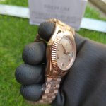 Rolex Day-Date 40 Everose Gold White Roman Dial President Bracelet Men’s Watch
