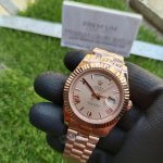 Rolex Day-Date 40 Everose Gold White Roman Dial President Bracelet Men’s Watch