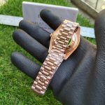 Rolex Day Date 41 Rose Gold 228235 Presidential Eisenkiesel Baguette Diamond Dial Men’s Watch