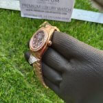 Rolex Oyster Perpetual Datejust Purple Blue Dial With Diamond Marker 31MM Rose Gold Jubilee Bracelet Watch