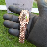 Rolex Datejust 31mm Jubilee bracelet Lady Rose Gold Brown Dial With Diamond Marker Oyster Perpetual Watch