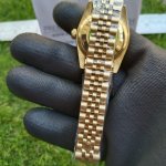 Rolex Women's Two Tone Watch Datejust 31MM Sliver Dial With Diamond Oyster Perpetual Jubilee Bracelet Watch