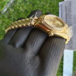 Ladies Gold Rolex With Diamonds Datejust 31MM White Dial Oyster Perpetual Jubilee Bracelet Watch