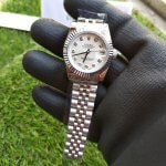 Rolex Datejust 31mm Jubilee Bracelet Stainless Steel White Dial With Diamond Oyster Perpetual
