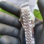Rolex Datejust Lady Oyster Perpetual 31MM Stainless Steel Black Dial With Diamond Jubilee Bracelet Watch