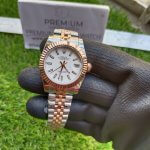 Rolex Oyster Perpetual Two Tone Datejust 41MM White Dial Watch