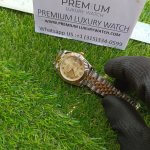 Rolex ladies 2 Tone Datejust 31MM Yellow Roman Dial Oyster Perpetual Jubilee Bracelet Watch