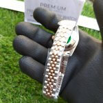 Rolex Lady Datejust President 31MM Two Tone Rose Gold Gray Roman Dial Oyster Perpetual Jubilee Bracelet Watch