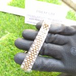 Rolex 31mm Diamond Bezel Lady Datejust Two Tone Silver Dial Oyster Perpetual Watch