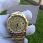 Rolex Datejust Rolesor 41MM Steel And Yellow Gold Fluted Bezel Champagne Index Dial