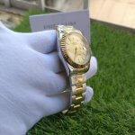 Rolex Datejust Rolesor 41MM Steel And Yellow Gold Fluted Bezel Champagne Index Dial