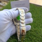 Two Tone Rolex Datejust 41mm 126303 Wimbledon Dial Fixed Oyster Bracelet Wrist Watch