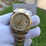 Rolex Datejust Rolesor 41MM Steel And Yellow Gold Fluted Bezel Champagne Index Dial