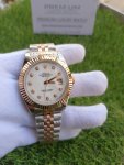 Rolex Datejust 41 Rose Gold Jubilee Bracelet Fluted Dial White Diamonds Watch