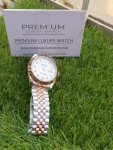 Rolex Datejust 41 Rose Gold Jubilee Bracelet Fluted Dial White Diamonds Watch