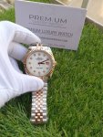 Rolex Datejust 41 Rose Gold Jubilee Bracelet Fluted Dial White Diamonds Watch