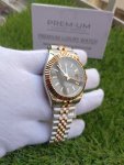 Rolex Datejust Rose Gold Jubilee Bracelet Two Tone 41mm Black Grey Dial Oyster Perpetual Watch