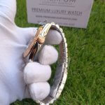 Rolex Datejust Rose Gold Jubilee Bracelet Two Tone 41mm Black Grey Dial Oyster Perpetual Watch