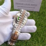 Rolex Datejust Rose Gold Jubilee Bracelet Two Tone 41mm Black Grey Dial Oyster Perpetual Watch