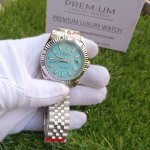 Rolex Date Just 41 Blue Dial Fluted Bezel Jubilee Bracelet White Gold Men’s Watch
