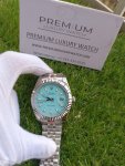 Rolex Date Just 41 Blue Dial Fluted Bezel Jubilee Bracelet White Gold Men’s Watch