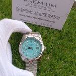 Rolex Date Just 41 Blue Dial Fluted Bezel Jubilee Bracelet White Gold Men’s Watch