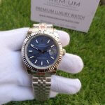 Rolex Datejust 41 blue dial jubilee Bracelet Motif Fluted Dial Men's watch