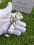 Datejust Green Dial Rolex Olive Palm Motif Diamond Dial 41MM Jubilee Stainless Steel Wrist Men’s Watch