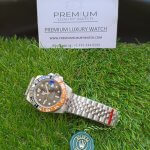 Rolex GMT Master II white gold Halloween Edition Dual Tone Black Dial & Orange/Black Ceramic Bezel Jubilee Bracelet