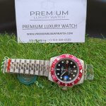 Rolex GMT Master II Red Black Dial Stainless Steel Ceramic Bezel Jubilee Bracelet