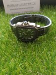 Cartier Santos 100 XL Chronograph Black Dial Steel Bracelet WSSA0017 Men’s Watch