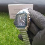 Blue Face Cartier watch 40MM | Steel Bracelet | Men's watch WSSA0048