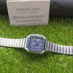 Blue Face Cartier watch 40MM | Steel Bracelet | Men's watch WSSA0048