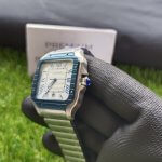 Cartier watch 100XL | 40MM Cartier Santos - Blue Bezel Men’s Watch WSSA0047