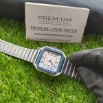 Cartier watch 100XL | 40MM Cartier Santos - Blue Bezel Men’s Watch WSSA0047