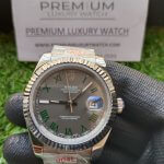 Rolex Datejust 41 Oyster steel and white gold 126334 Roman Dial Wrist Men's Watch