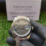 Rolex Datejust 41 Oyster steel and white gold 126334 Roman Dial Wrist Men's Watch