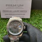 Rolex Datejust 41 Oyster steel and white gold 126334 Roman Dial Wrist Men's Watch